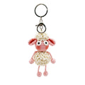 Hand-Knitted Crochet Keychain - Textured Fabric Bag Accessory for Keys & Backpacks, Functional Daily Organizer(SHAUN)